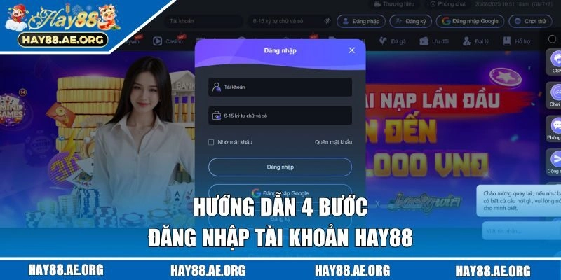 4 bước truy cập tài khoản